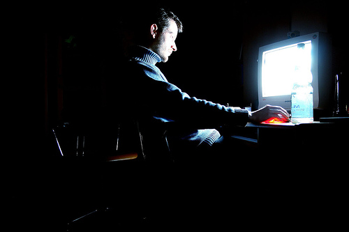 Hacker in the darkness
